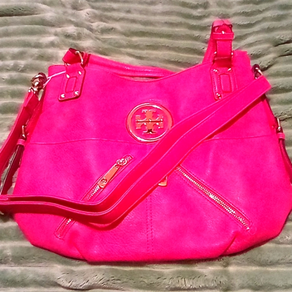 A Pink Mid City Tote Convertible Purse Bag Nice